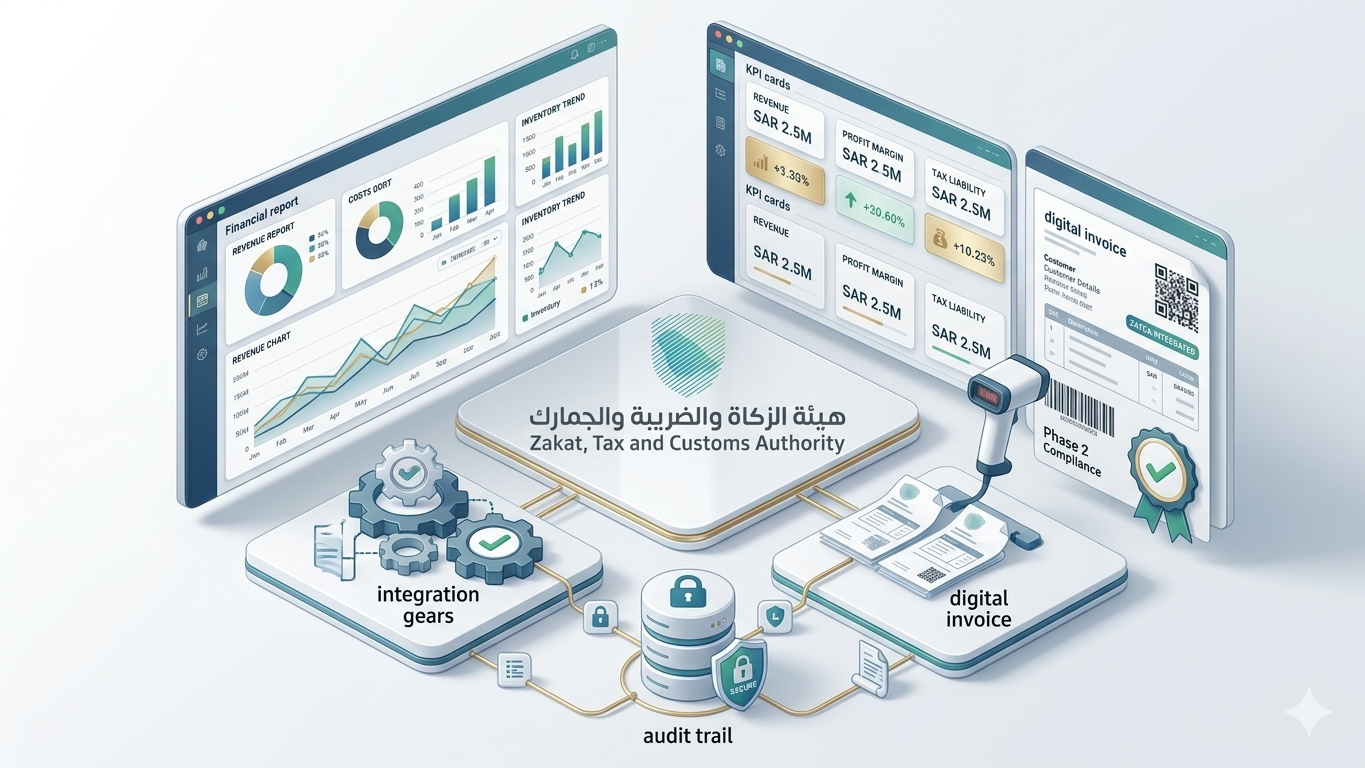 متوافق مع متطلبات هيئة الزكاة والضريبة والجمارك (المرحلة الثانية)